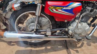 Honda 125 AHL-3 Genuine chrome silencer