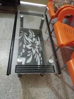 center Glass table