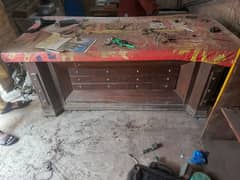 Heavy wood table