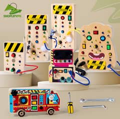 Cross-border kids' busy board LED light circuit,sensory toys for kids