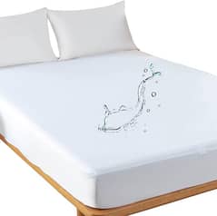 Waterproof Mattress Cover Brown Color Fitted Mattress Protector