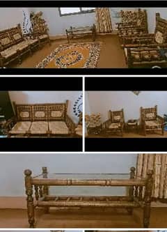 sofa set with table