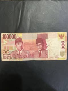 Indonesia 100,000 note for sell