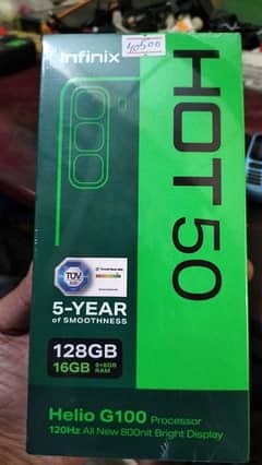Infinix Hot 50 Smartphone 8+8Gb Ram 128Gb Rom Box Pack Mobile!