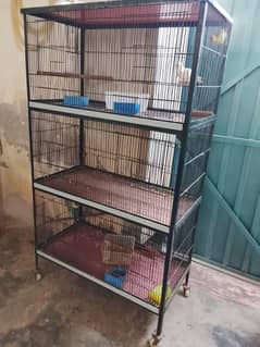 cage + 6 piece lovebird