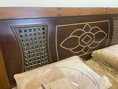 Wooden bed set
