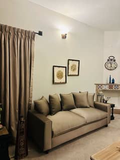 Metallic Taupe 5 Seater sofa