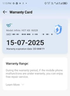 Infinix Hot 40i 16/128 Exchange Possible