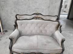 chiniot wood 3 seater sofa