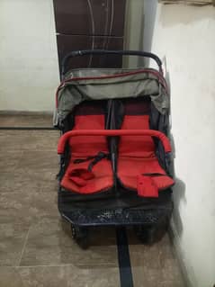double seater baby stroller good condition
