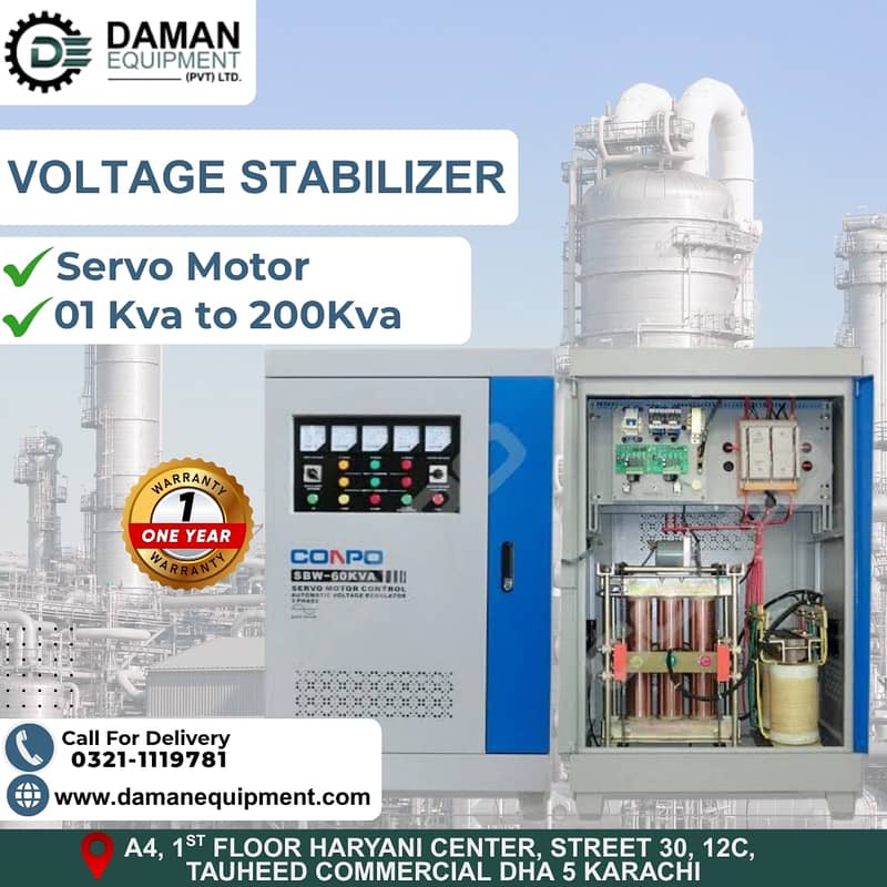Voltage Stabilizer - Tower LCD Display Double coil 0