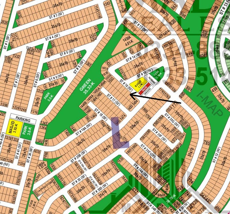 PRIME PLOT IN BLOCK L 10 MARLA FULL HEIGHTED AND SOLID INFRONT OF MASJID AND COMMERCIAL 8