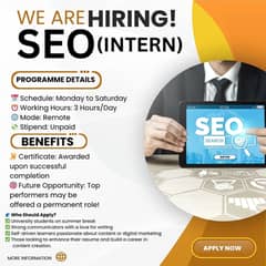 SEO Intern – Remote Internship (Unpaid)