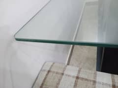 06 seater dinning glass table