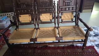 5 Seater wooden sofa set for sale