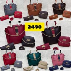 WOMEN'S PURE LEATHER 3 IN 1 VERY GOOD QUALITY. PACK OF 3. PRICE 2490.