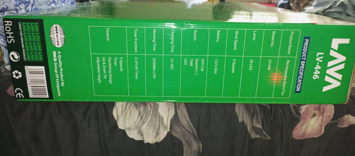 rechargeable fan with multiple features. . . 2