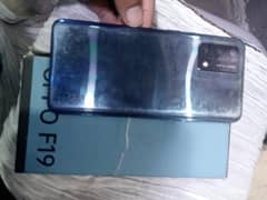 oppo f19 128GB6GB with box LED fingerprint some shade ha baqi original
