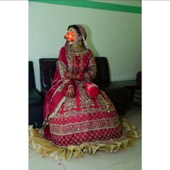 Bridal Lehnga For Barat with Can can