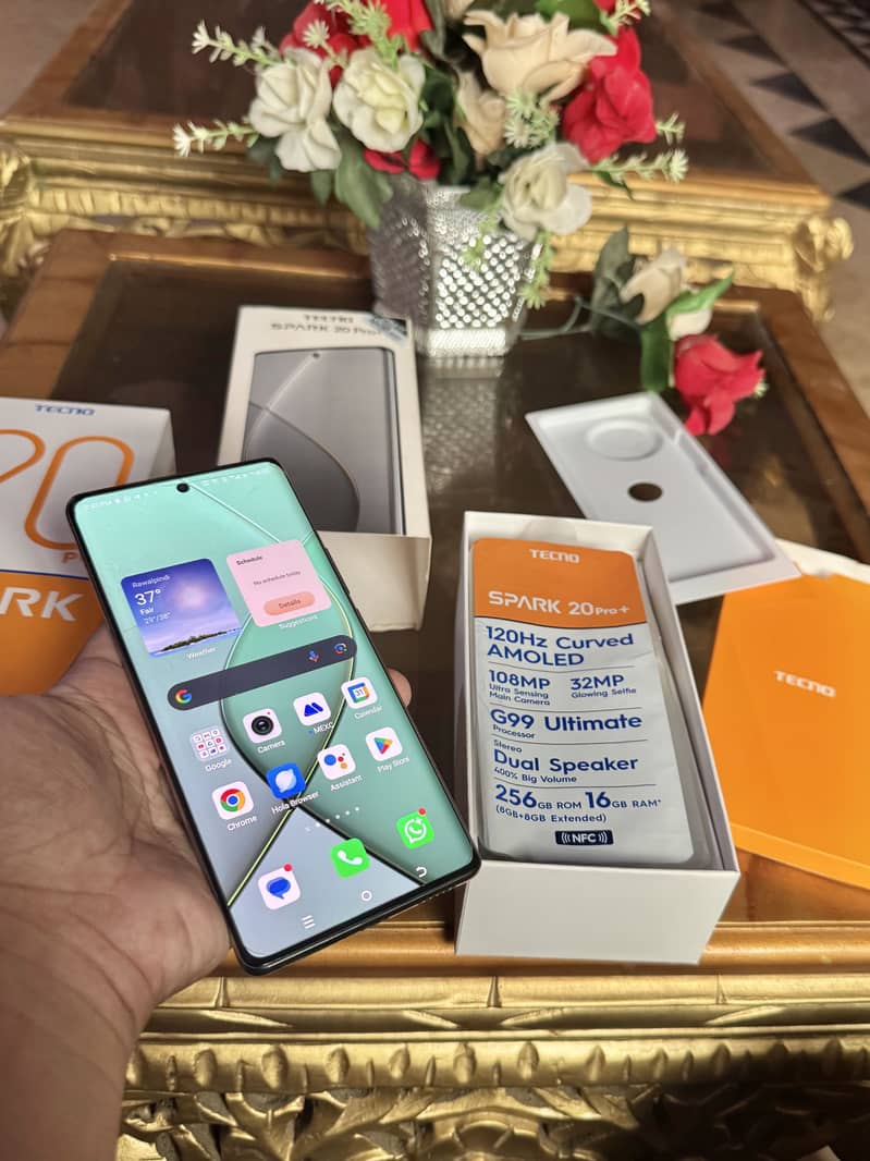 Tecno spark 20 pro plus complete box condition 10/9 3