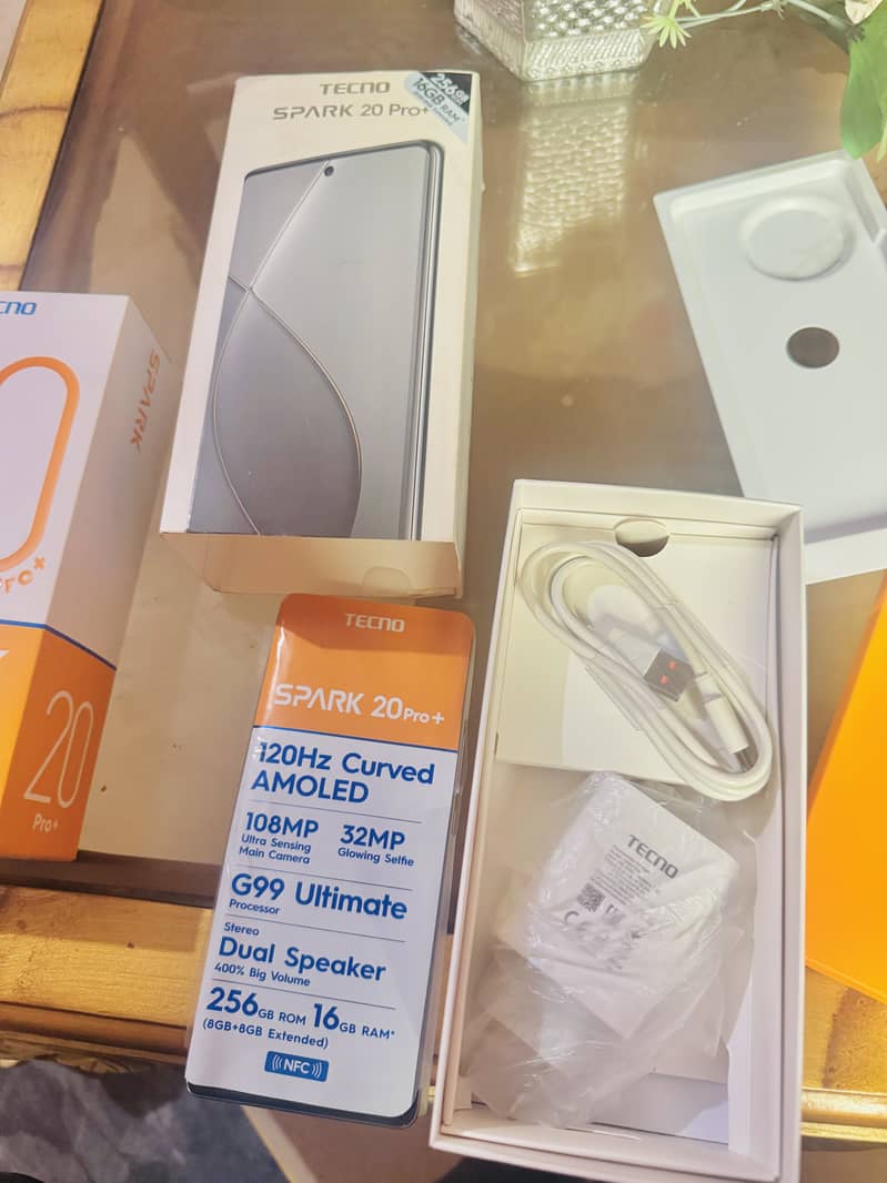 Tecno spark 20 pro plus complete box condition 10/9 4