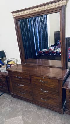 Dressing table + iron stand wooden