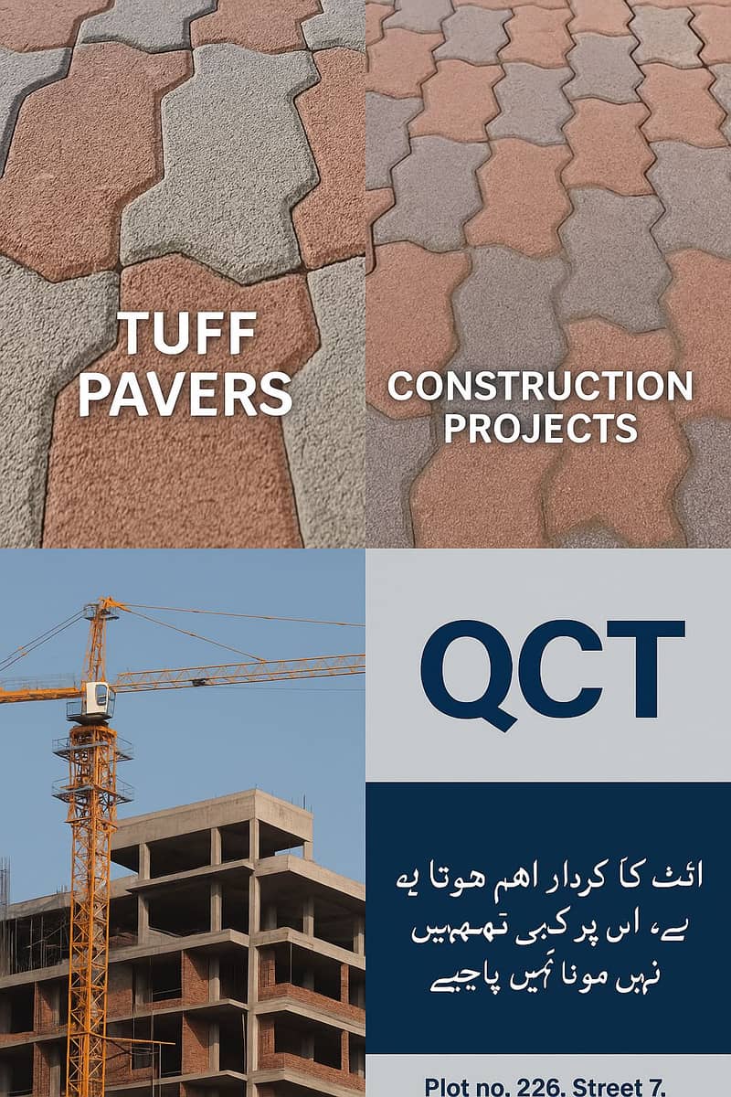 fly ash bricks/ tuff tiles / pravers / concrete blocks in all pakistan 3