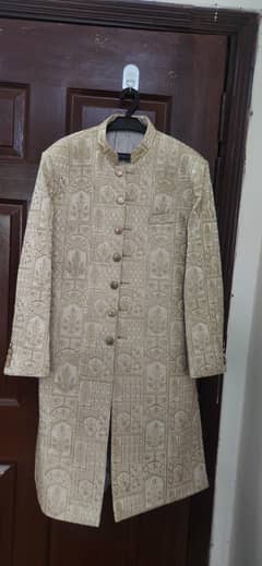 Groom Wedding Embroidered Sherwani in imported cloth wth Full Set