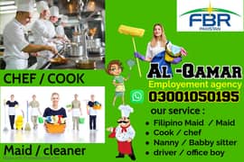 Maids / House Maids / cook / House chef / Baby Sitter maid available