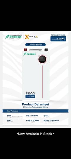 solax lithium echargeable battery