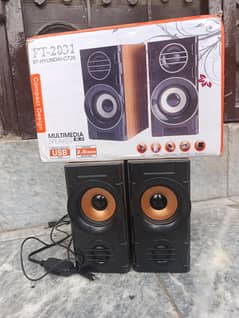 Speaker 2 Boofer Good Quality Sound With Box