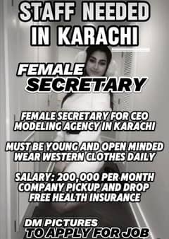 NEED FEMALES URGENTLY FOR MANY IN DOOR WORKS