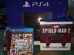 PS4 fat with CD's and wireless controler