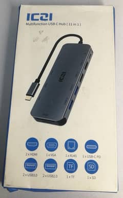 ICZI 11 in 1 USB C Hub Docking Station with 4K HDMI, Triple Display