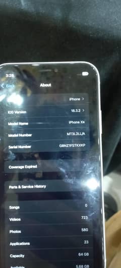 iPhone x r 64GB all ok face ID on trutru on 03277994268