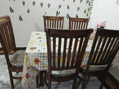 6 table chair for sale