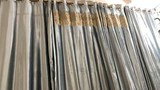 Silk curtains