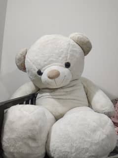 Huge teddy bear,white cute teddy,plushie for kids,gift purpose.