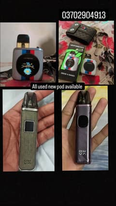 pod and vape and flavor available all