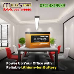 Brand New 12.8V 100Ah Lithium-Ion Battery | VESTWOODS | 5 Year Life+