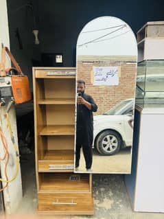 Movable Mirror Dresser | 4 Segments | 1 Drawer