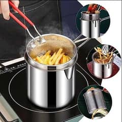 Stainless Steel Deep Fryer Pot With Strainer –