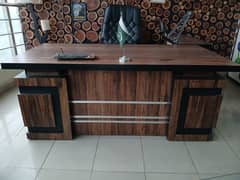 Luxury Executive Office Table With Double Poshish Chair | Gujranwala