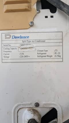 Dawlance split Ac