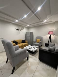 Furnished 1- Bed Apartment Daily Rent - Wifi - AC - Kitchen - Parking