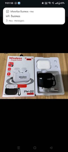 Wireless earbuds with pouch