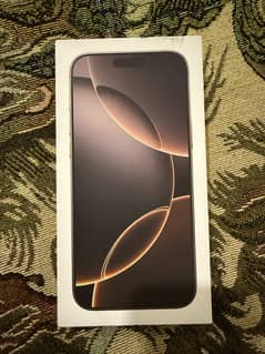 iPhone 16 pro max just 1 cycle desert titanimum