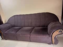 velvet sofa good quality 5 month use sofa