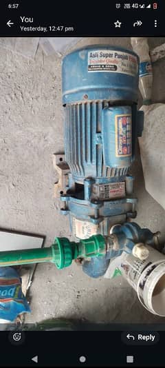 Moter pump with boring pipes