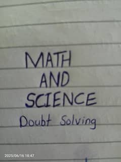 Math and science Doubt Solving